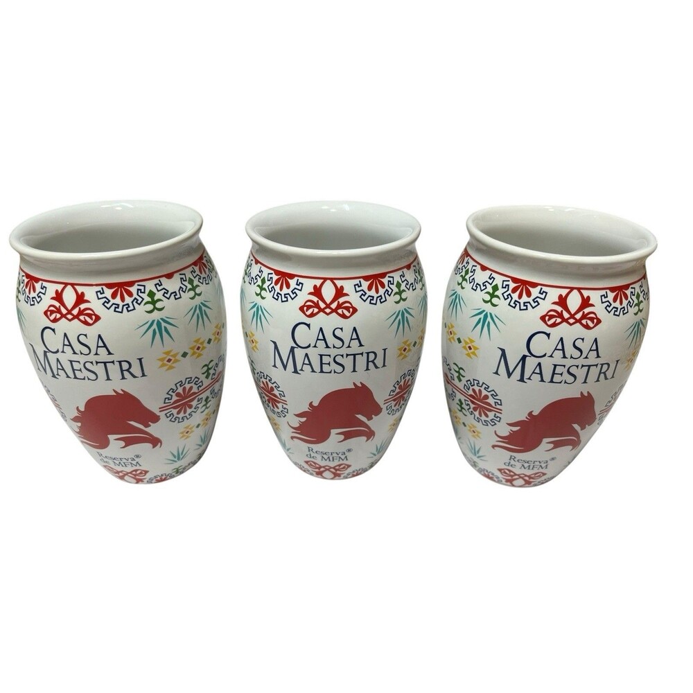 3 Casa Maestri Day of the Dead  Shot Glasses Disney Treasure Plaza de Coco